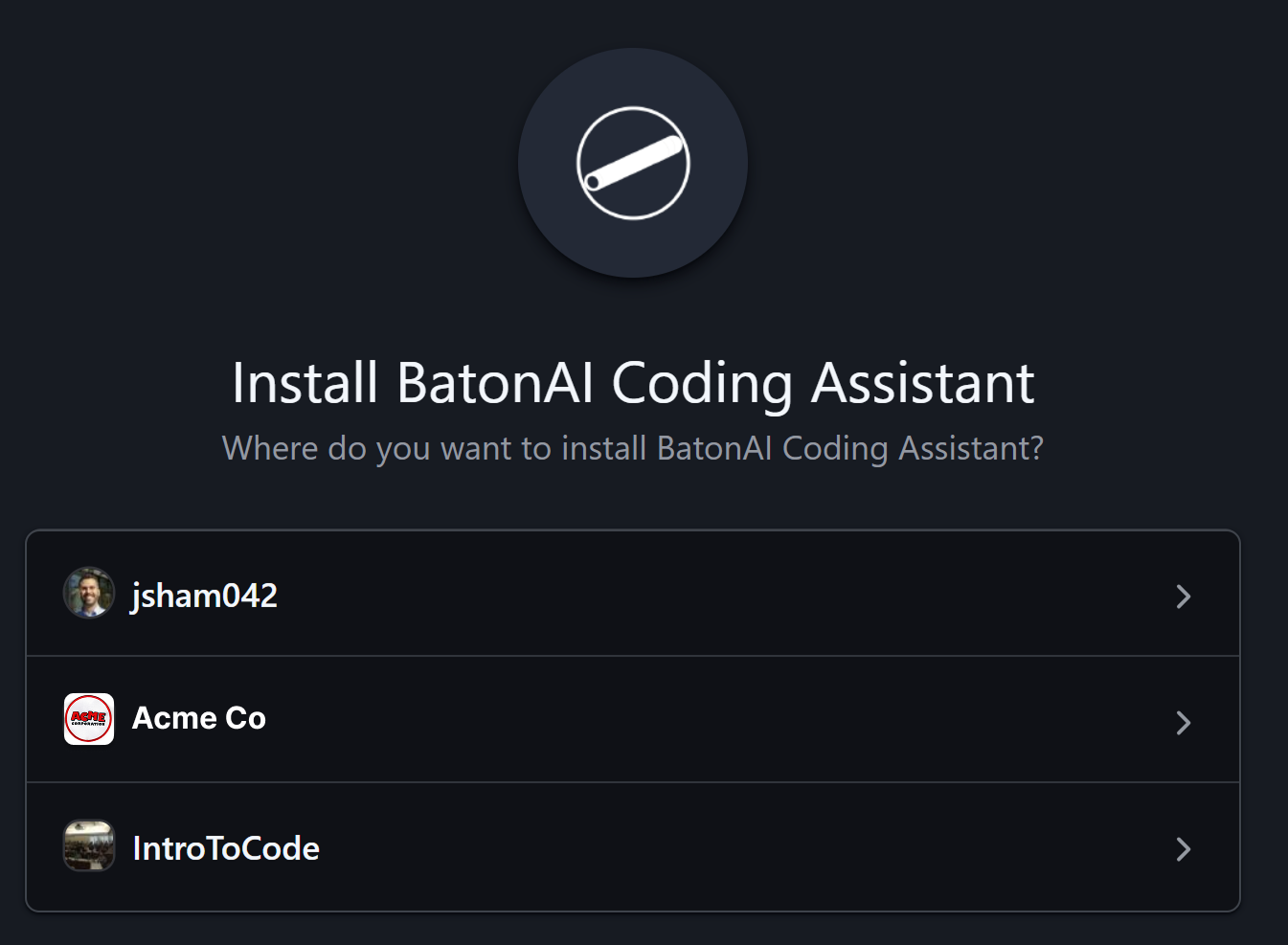 Install GitHub app
